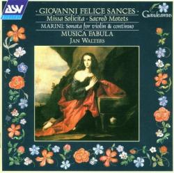 SANCES \MARINI \WALTERS - MISSA SOLICITA \SACRED MOTETS ETC.