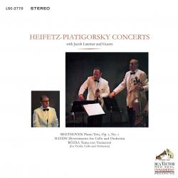 HEIFETZ-PIATIGORSKY CONCERTS - BEETHOVEN, HAYDN, ROSZA (LP)