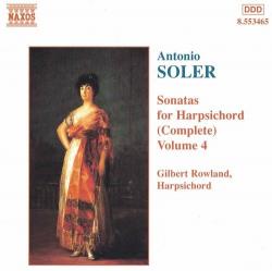 SOLER /ROWLAND - SONATAS FOR HARPSICHORD VOL.4