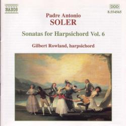 SOLER /ROWLAND - SONATAS FOR HARPSICHORD VOL.6