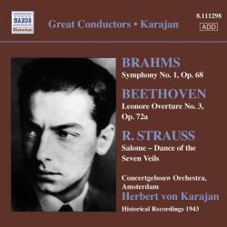 BRAHMS/BEETHOVEN/STRAUSS,R./KARAJAN - SYM 1 ETC