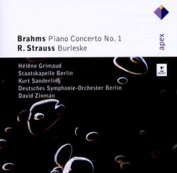 BRAHMS/STRAUSS,R./GRIMAUD - PIANO CTO 1/BURLESKE