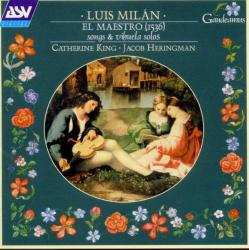 MILAN,LUIS - SONGS & VIHUELA SOLOS/Jacob Heringman