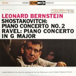 SHOSTAKOVITCH/RAVEL - PIANO CONCERTO 2/IN G MAJOR / L.BERNSTEIN (LP)